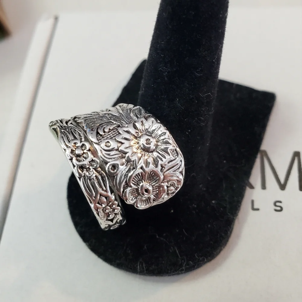 Sunflower Spoon Ring Adjustable